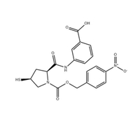 3 - [[[[[(2S, 4S) -4-Mercapto-1- (4-nitrobenzyloxy) carbonyl-2-pyrrolidinyl] carbonyl] acide benzoïque (202467-69-4)